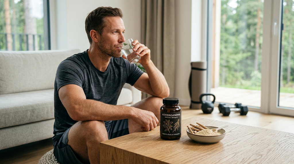 Ashwagandha kapslid ja juurepulber – ashwagandha meestele, testosteroon ja treening