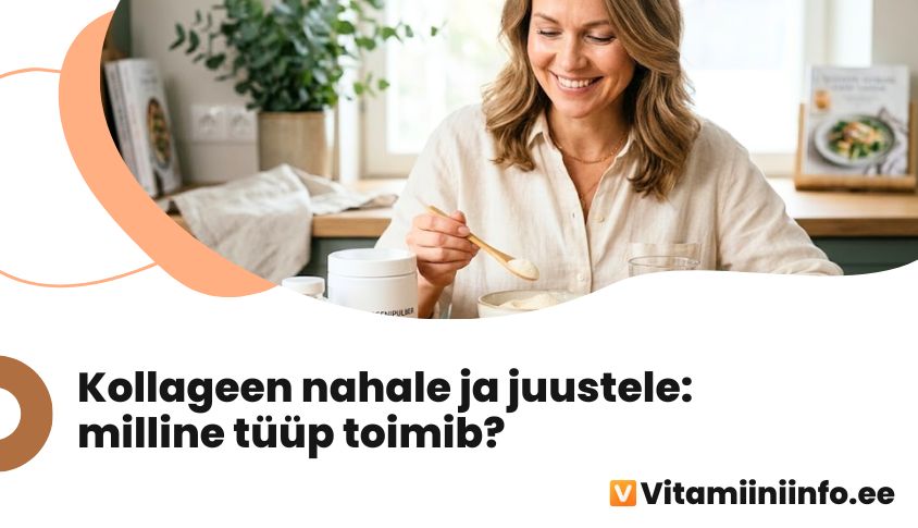 Kollageeni pulber ja kapslid nahale ja juustele