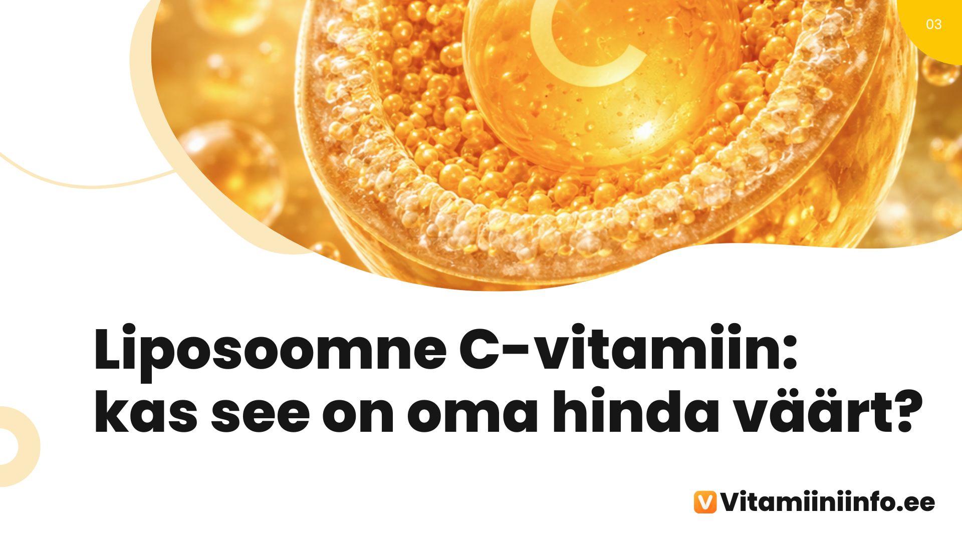 Liposoomne C-vitamiin kapslites ja vedelal kujul koos fosfolipiidide struktuuriga