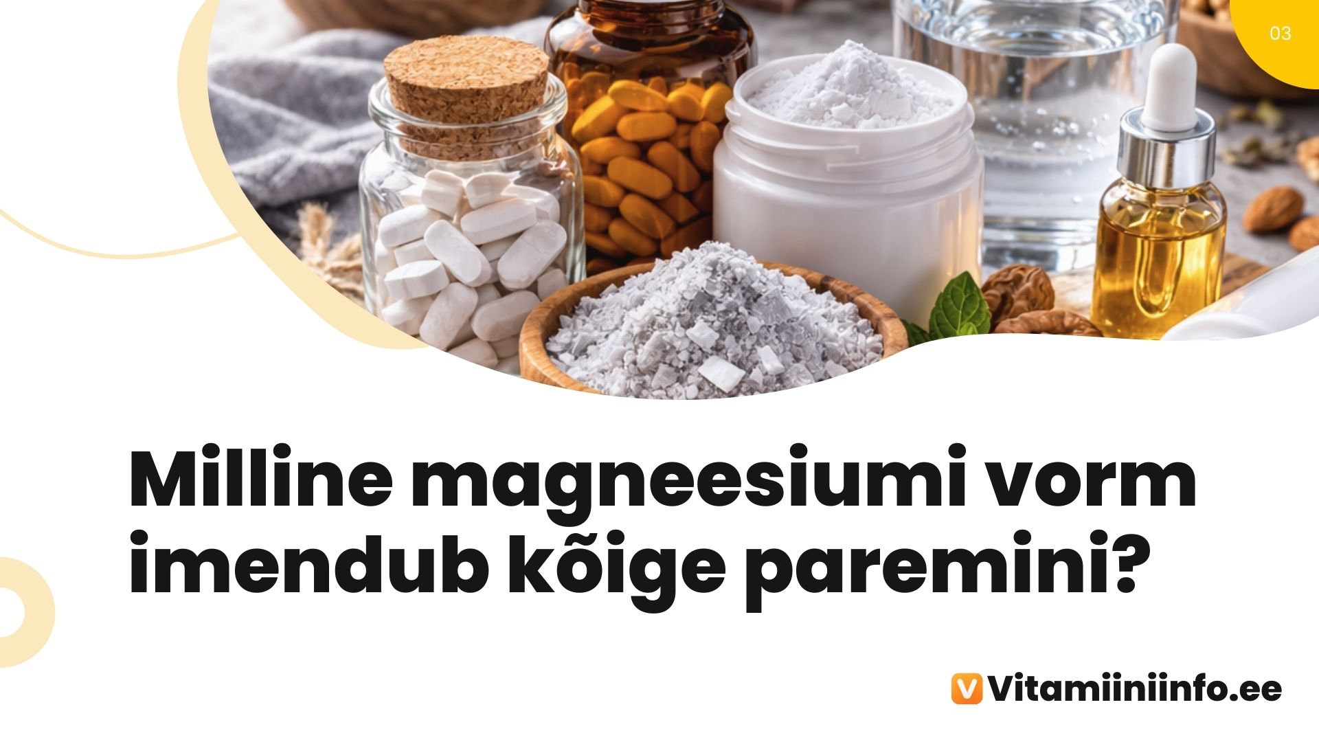 Magneesiumi vormid: tsitraat, glütsinaat ja oksiid