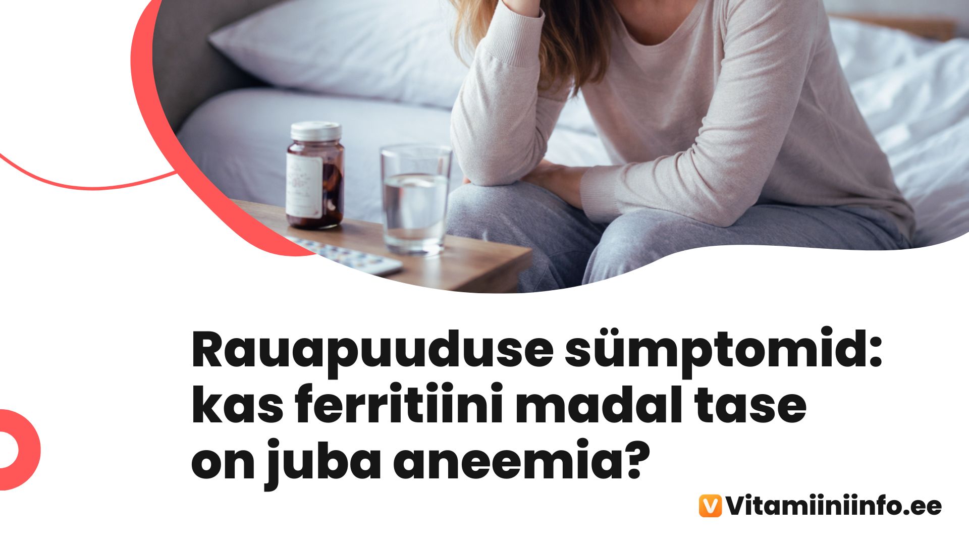 Väsinud naine vaatab aknast välja — rauapuuduse sümptom